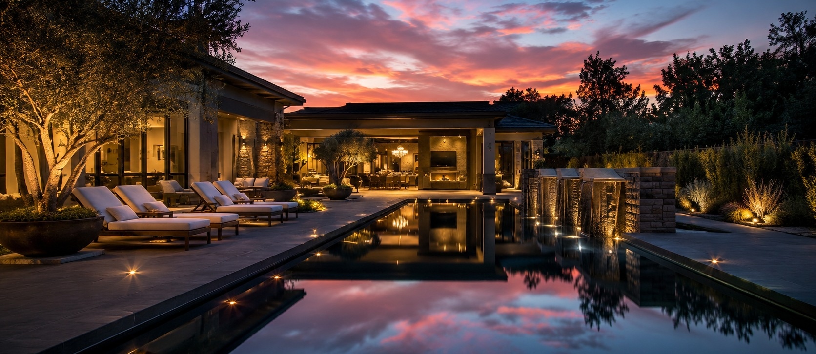 Obsidian installed in a pool